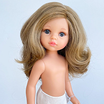 Кукла CARLA / Карла - блондинка с волнистыми волосами, без челки, глаза серо-голубые, без одежды, 34 см (Арт.14802)