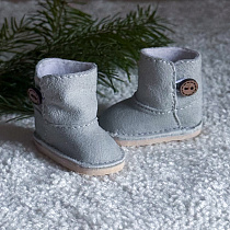 Угги для Paola Reina, натуральная замша,  серые