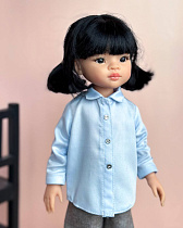 Рубашка  на куклу Paola Reina 33 см, голубая
