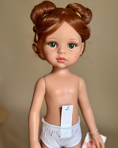 Кукла CRISTI / Кристи - шатенка с буклями, глаза зелёные, без одежды, 34 см (Арт.14442)