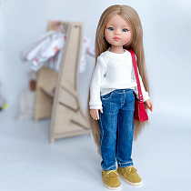 Комплект: Джинсы на куклу Paola Reina 33 см и кофточка