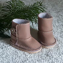 Угги для Paola Reina, натуральная кожа,  какао