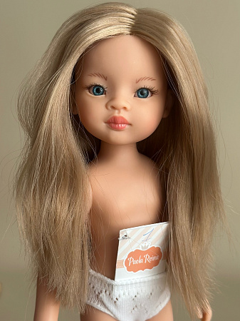Кукла Маника, азиатка, блондинка, прямые волосы, без одежды, 34 см (Арт.14763)