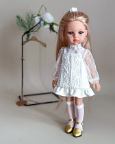 Комплект из 3 предметов: Сарафан, блуза, гольфы, на куклу Paola Reina