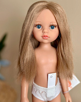 Кукла CARLA / Карла - блондинка с прямыми волосами, без челки, глаза голубые, без одежды, 34 см (Арт.14506)
