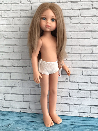 Кукла CARLA / Карла - блондинка с прямыми волосами, без челки, глаза голубые, без одежды, 34 см (Арт.14506)