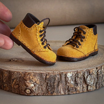 Ботинки, для Paola Reina, Тимберленд, натуральная замша, песочные