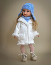 Дубленка для куклы Paola Reina 33 см, белая