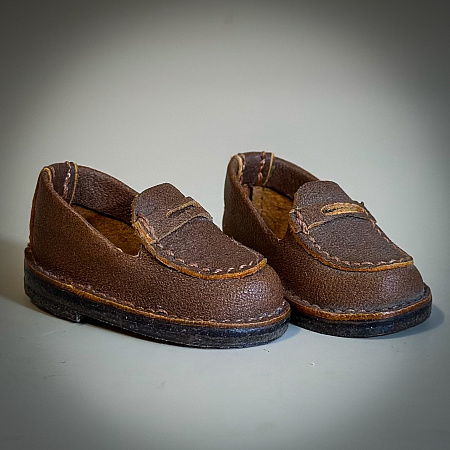 Лоферы для Paola Reina, натуральная кожа, коричневые