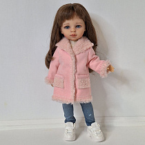 Дубленка для куклы Paola Reina 33 см, розовая