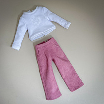 Брюки вельветовые, для куклы Paola Reina 33 см, Розовые