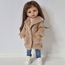 Дубленка для куклы Paola Reina 33 см, бежевая