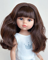 Кукла Кэрол с челкой, винил, темные волосы, 34 см, в пижаме,  (Арт.13221)