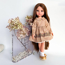 Платье из купонной ткани,  для куклы Paola Reina 33 см, с рукавом, Гуччи