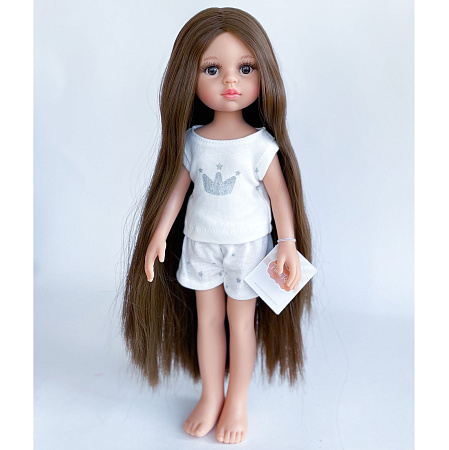 Кукла Кэрол Рапунцель, в пижаме, глаза карие,  34 см (Арт.13213)