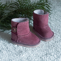 Угги для Paola Reina, натуральная замша,  ягодные
