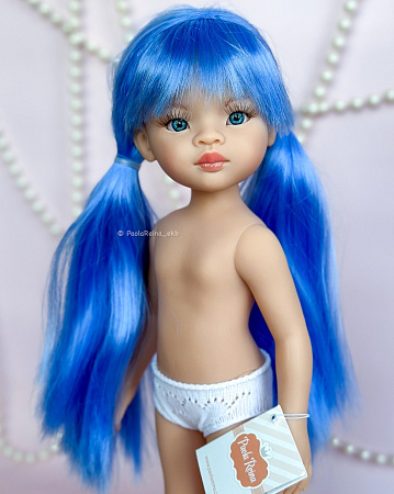 Кукла Лиу с голубыми волосами, 34 см, без одежды (Арт.14858 )